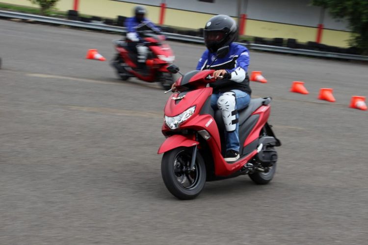 Yamaha Freego S ABS dijajal di sirkuit Sentul, Bogor, Jawa Barat