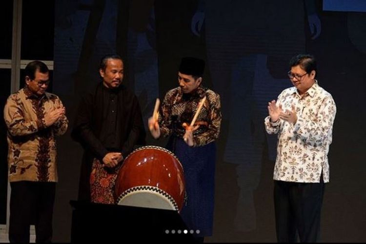 Presiden Joko Widodo membuka Muslim Fashion Festival 2018 di JCC, Kamis (19/4/2018).