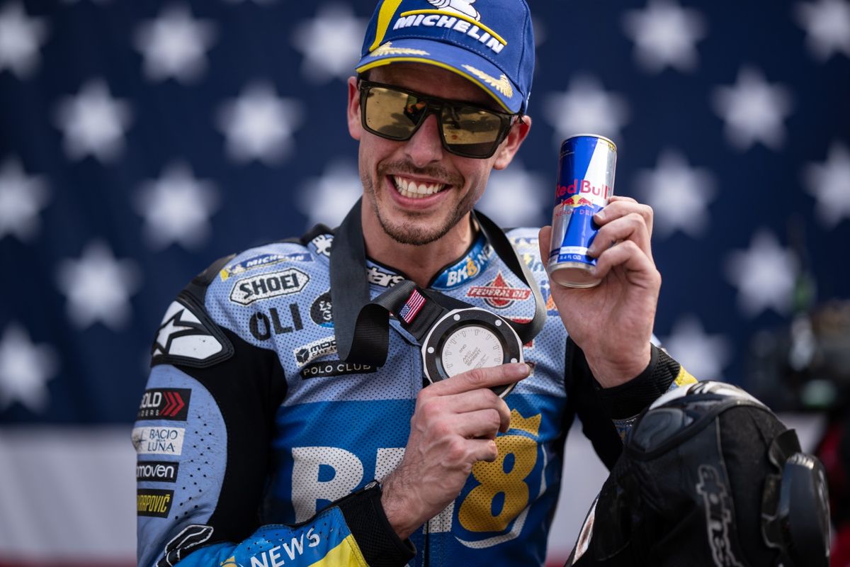 Alex Marquez saat berlaga pada MotoGP Amerik 2025