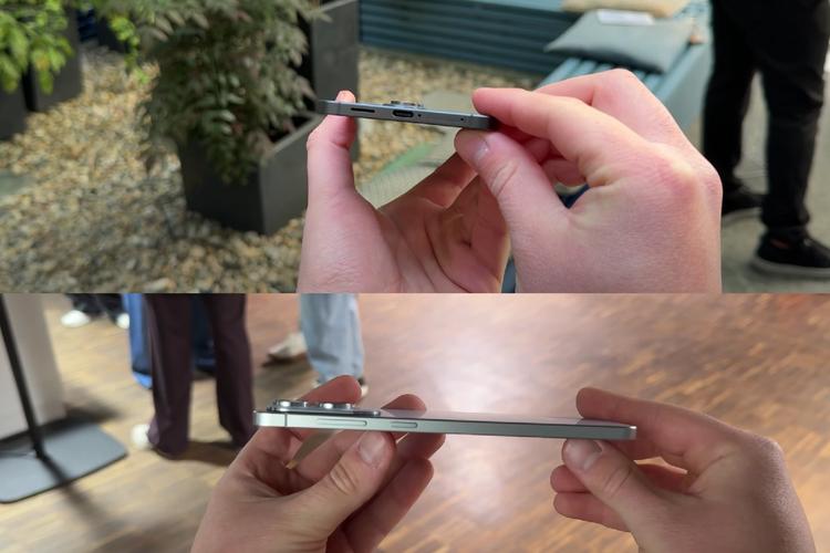 Tangkapan layar penampilan dimensi bodi Samsung Galaxy S25 Edge.