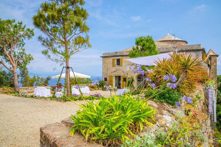 Castello Brown atau Kastel Cokelat di Portofino, Italia.