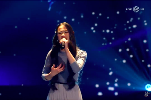 Pulang dari Jerman, Claudia Nyanyikan Lagu Andmesh di The Voice Indonesia 