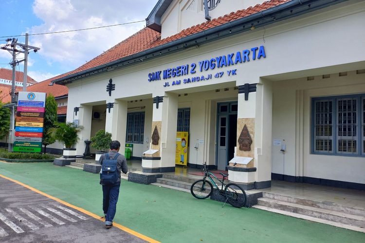 suasana smkn 2 kota yogyakarta, Rabu (14/9/2022)