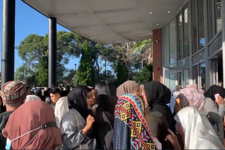 Suasana di Sydney, Australia jelang shalat Idul Fitri.