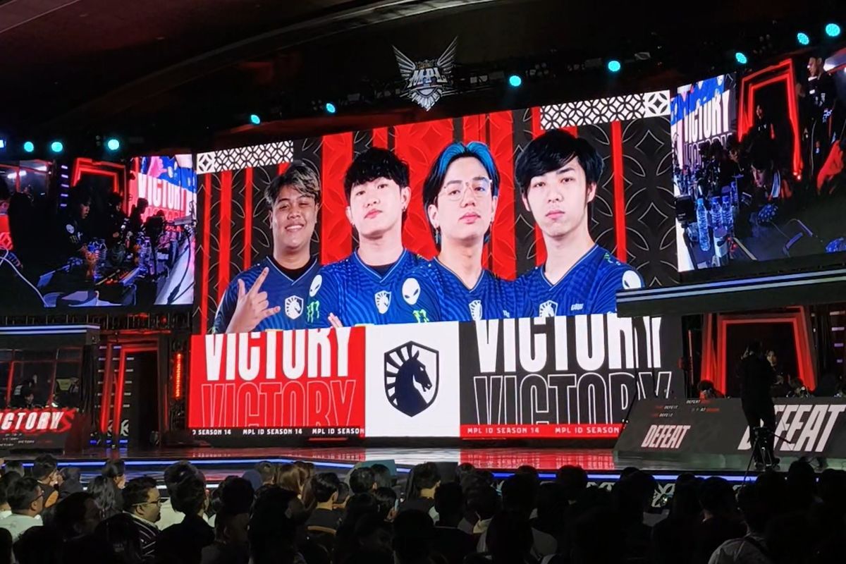 Team Liquid ID menang laga Lower Bracket Final MPL S14 melawan Bigetron Alpha.