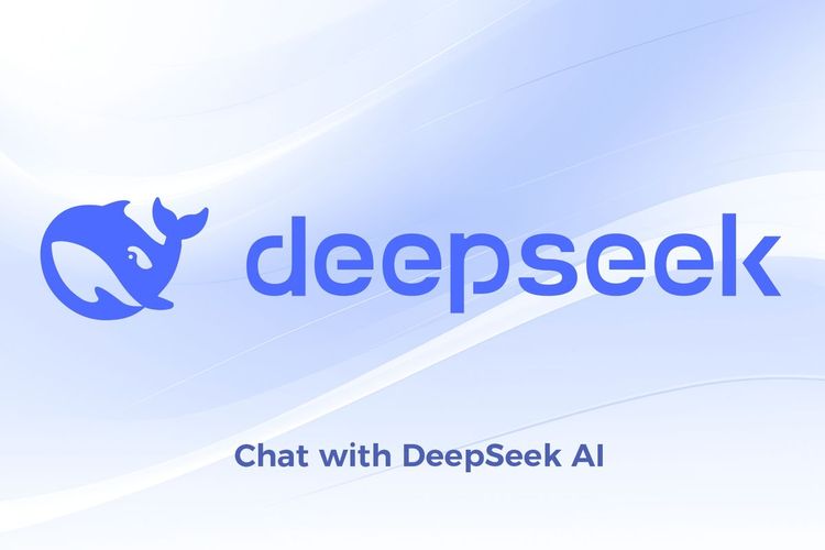Logo aplikasi AI asal China, DeepSeek.