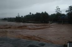 Hujan Deras, Jembatan Penghubung Tasikmalaya-Garut Selatan Putus