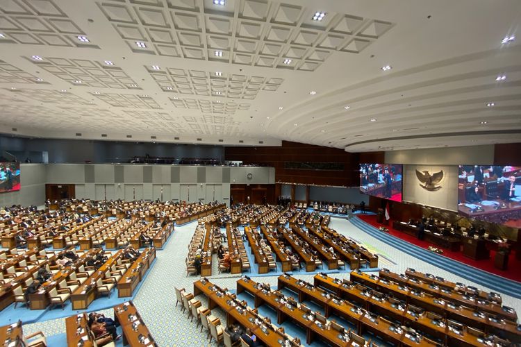 suasana rapat paripurna DPR RI, Selasa (9/6/2026) di Gedung DPR RI.