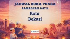 Jadwal Buka Puasa Kota Bekasi Hari Ini, Sabtu 21 Februari 2026