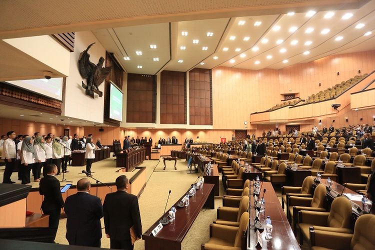 Sidang Paripurna Luar Biasa Ke-2 di Gedung Nusantara V Komplek Parlemen, Jakarta, Kamis (22/6/2023).