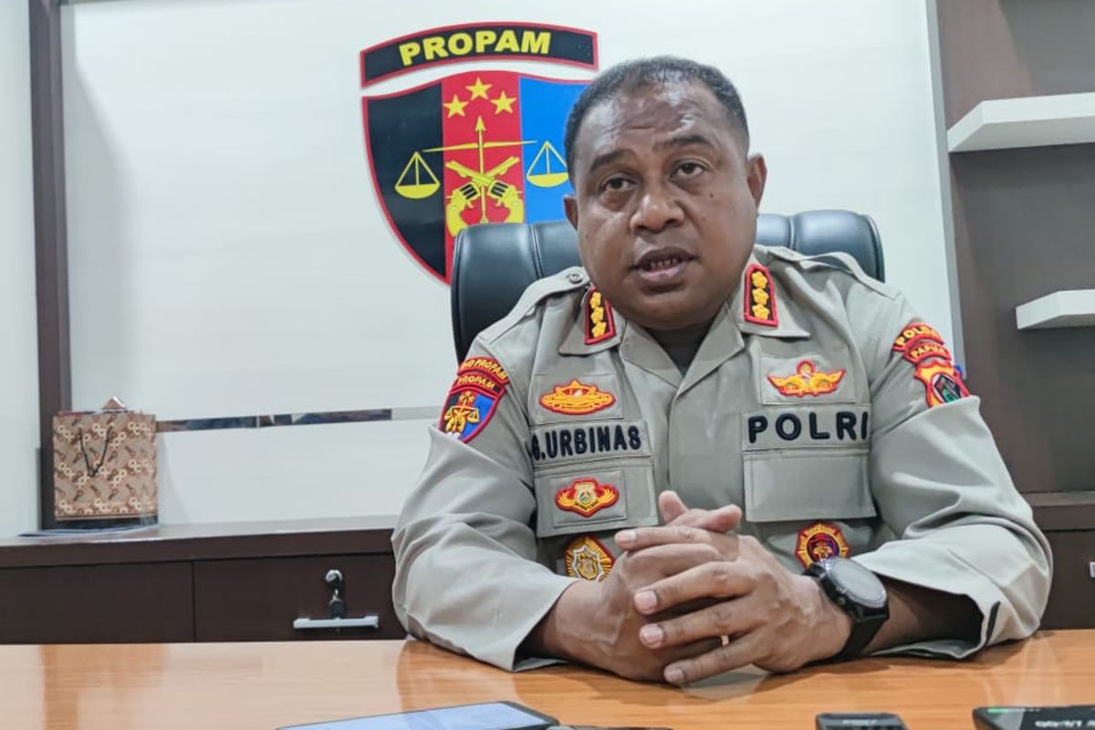 Kabid Propam Polda Papua Kombes Pol Gustav Urbinas.