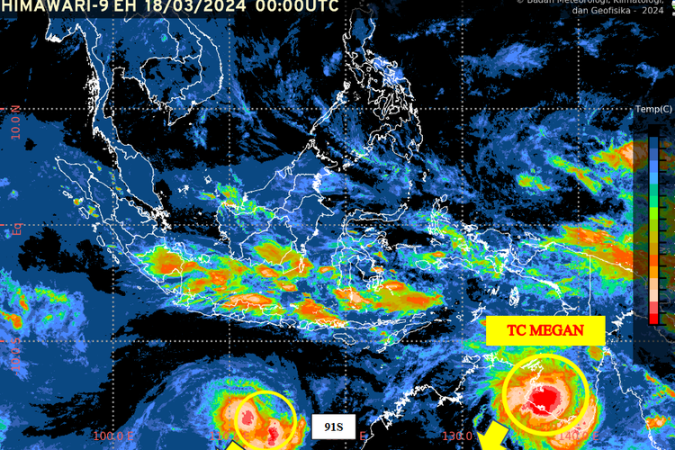 Siklon tropis megan.