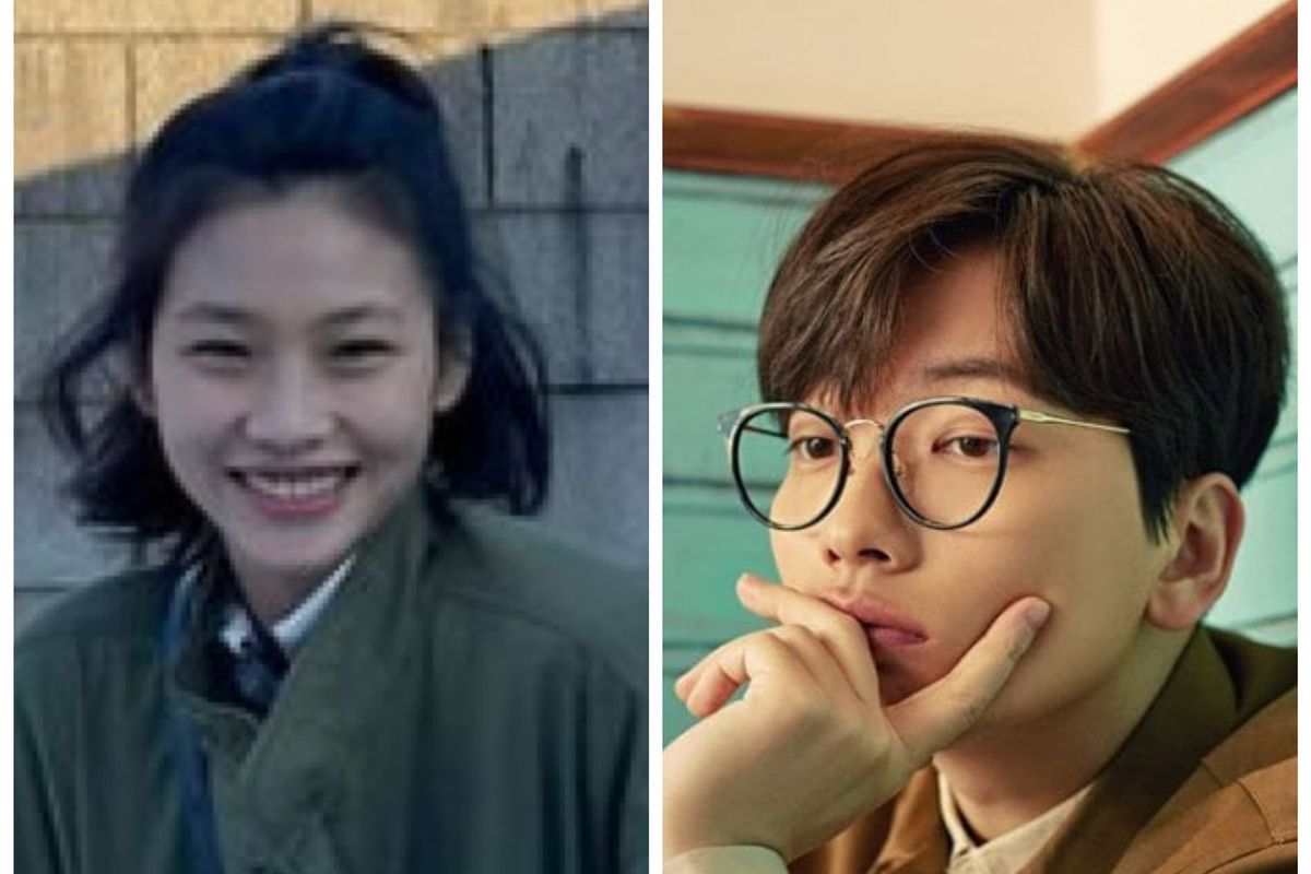 Model dan aktris Jung Ho Yeon (kiri) dan aktor Lee Dong Hwi