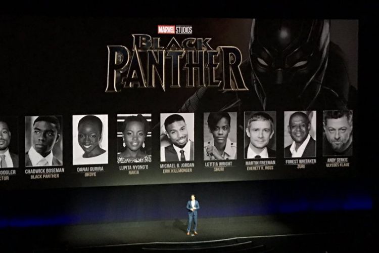 Presentasi Disney mengenai film Black Panther di ajang CinemaCon, Rabu (29/3/2017).