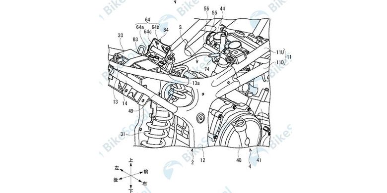 Gambar paten Suzuki GSX-R300.