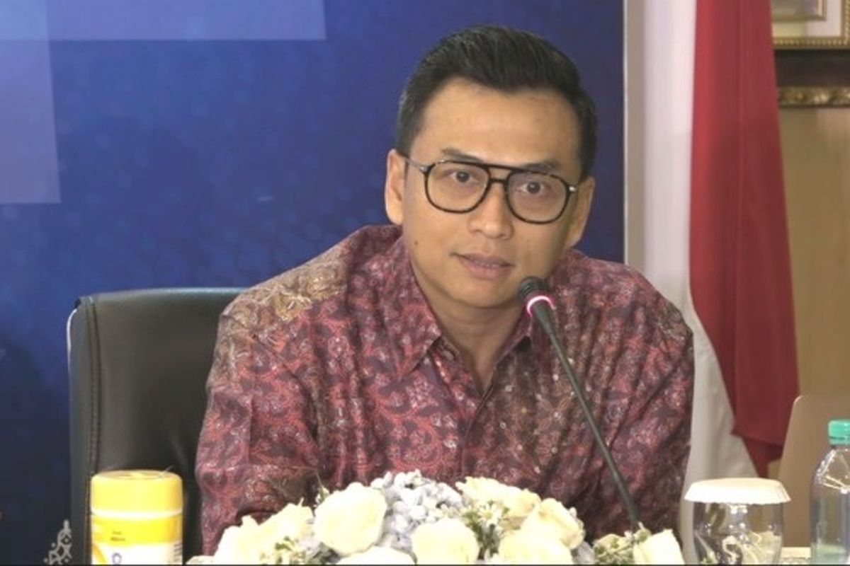 Direktur Manajemen Risiko dan Transformasi BTN Setiyo Wibowo saat konferensi pers, Kamis (15/9/2022).