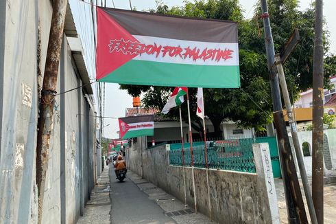 Dukungan untuk Palestina dari Gang Sempit Kawasan Palmerah