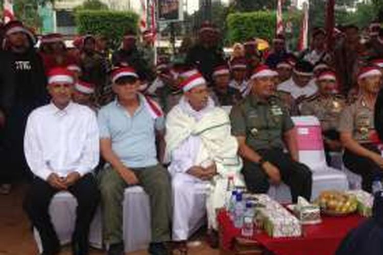 Sejumlah tokoh agama dan tokoh masyarakat hadir dalam apel nusantara di Semarang, Rabu (30/11/2016)