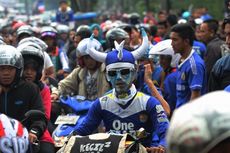 Pulang dari Padang, Persib Disambut Meriah