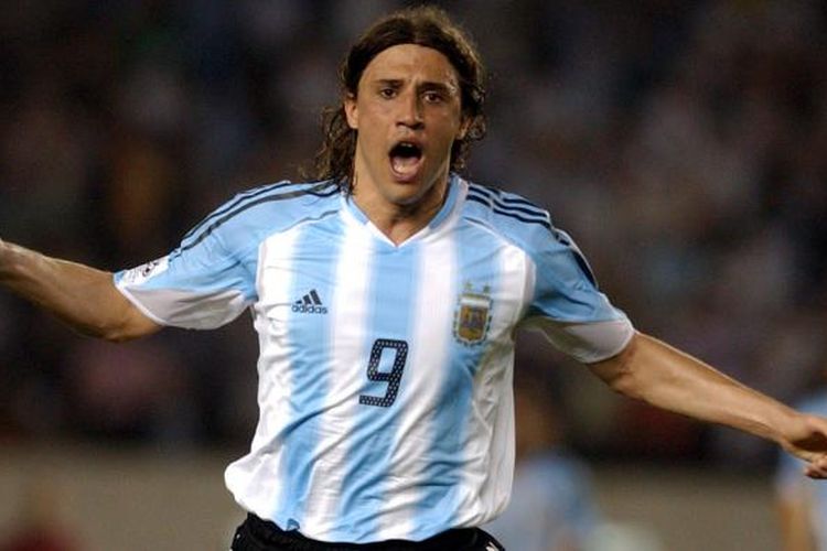 Hernan Crespo, ketika masih aktif bermain dan memperkuat timnas Argentina.