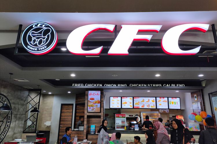 ilustrasi gerai CFC, salah satu restoran cepat saji terkenal di Indonesia. 
