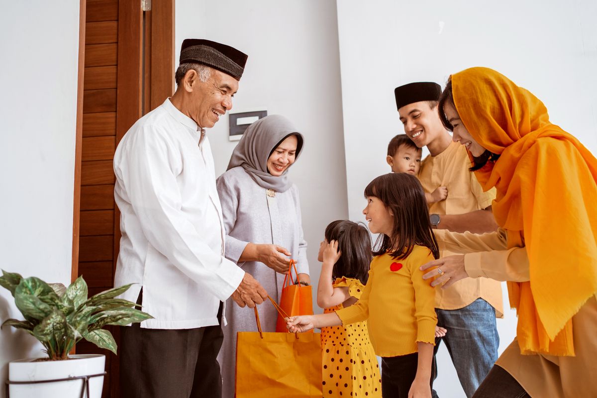 Ilustrasi keluarga Indonesia.