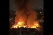 Kebakaran Hebat di Permukiman Pasar Jiung Kemayoran Diduga akibat Korsleting