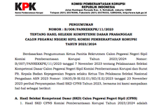 Link Pengumuman Hasil SKD CPNS KPK 2023