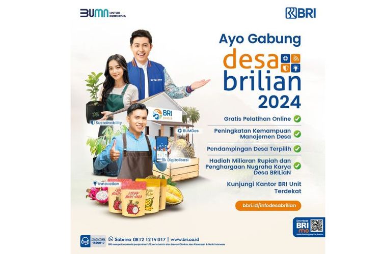 Berdayakan Desa Indonesia, BRI Gelar Desa BRILiaN 2024 Batch 1