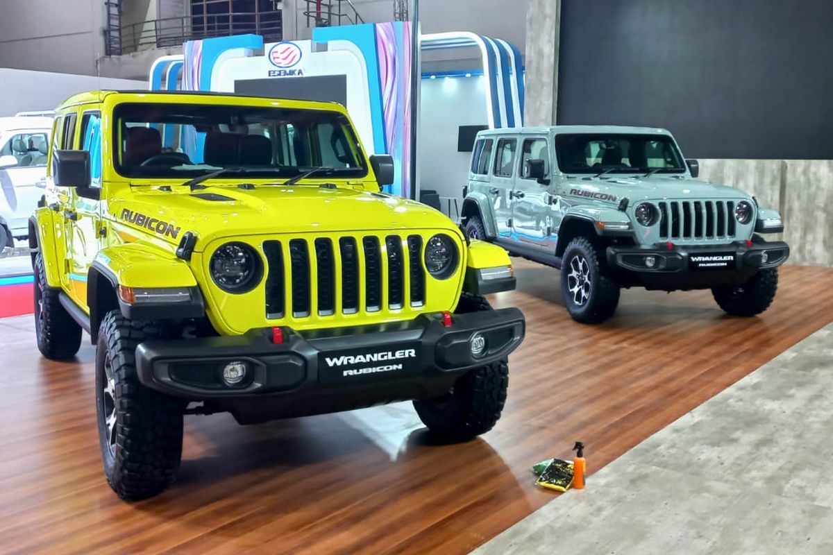 Jajaran model Jeep dipamerkan di Indonesia International Motor Show (IIMS) 2023