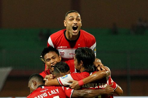 Babak I Madura United Vs Barito Putera, Tuan Rumah Unggul 3 Gol