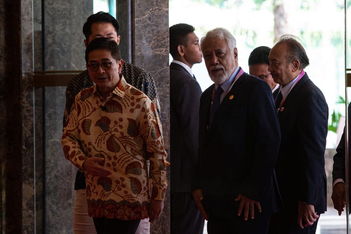 Ketua ASEAN-BAC Arsjad Rasjid dan Perdana Menteri Timor Leste Xanana Gusmao