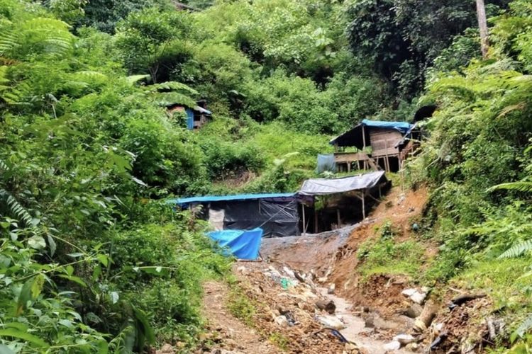 Ilustrasi tambang emas.