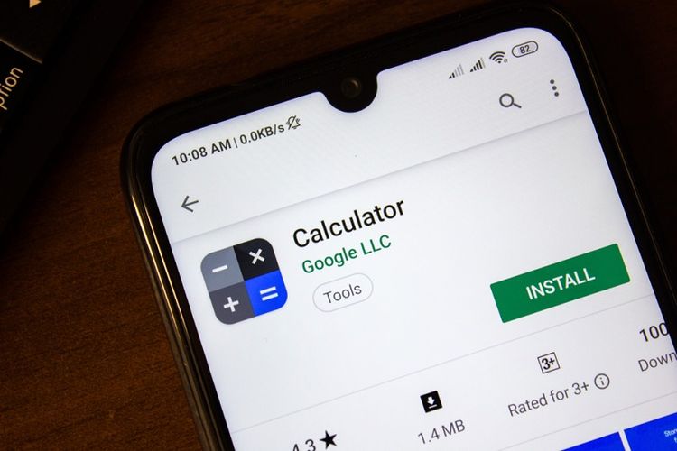 Ilustrasi Google Calculator