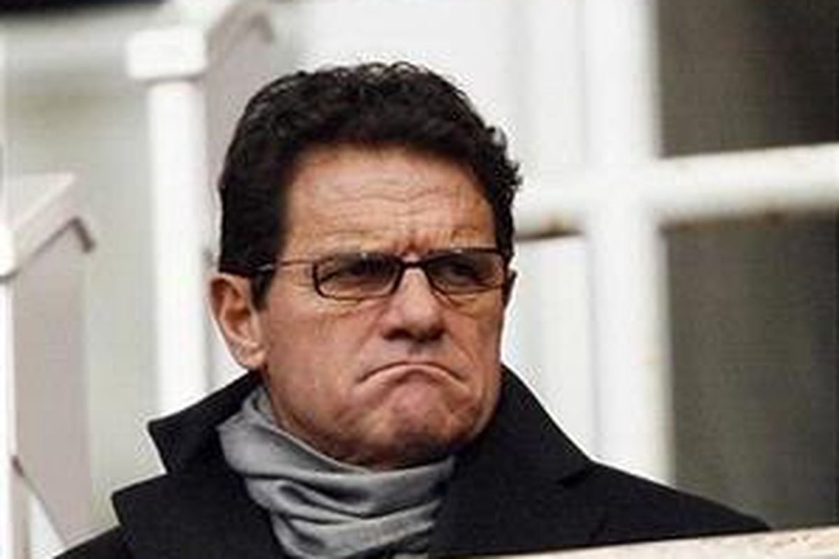 Pelatih Inggris, Fabio Capello.
