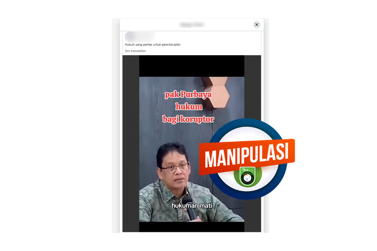 INFOGRAFIK: Hoaks Purbaya Minta Koruptor Dihukum Mati, Video adalah Konten AI