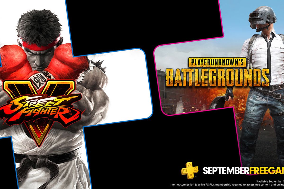 PUBG: PlayerUnknown?s Battlegrounds dan Street Fighter V adalah game PS Plus untuk bulan September.