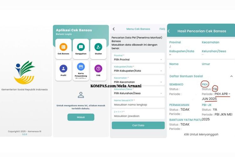 Ilustrasi cek bansos Kemensos. Cek bansos Kemensos. Cara cek bansos Kemensos. Apa itu desil. Desil itu apa.