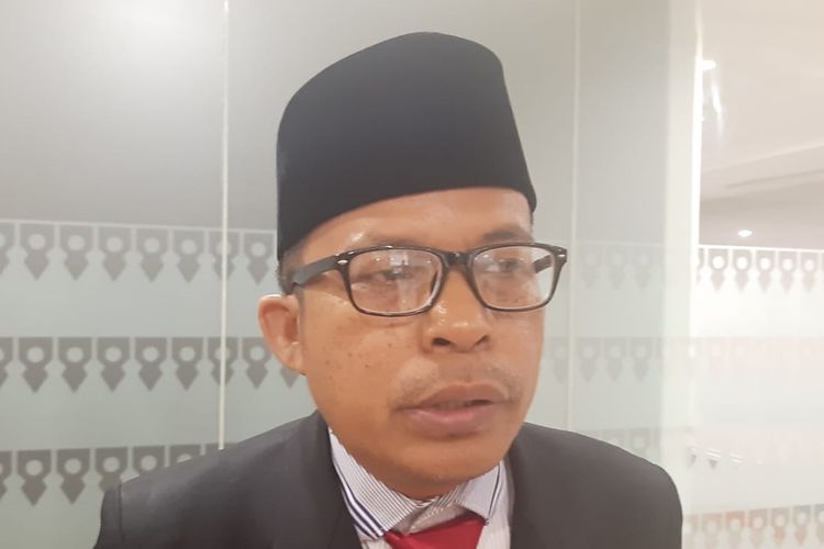 Anggota DPRD DKI Fraksi PSI Agus Hamonangan di Gedung DPRD DKI Jakarta, Jalan Kebon Sirih, Jakarta Pusat, Selasa (27/8/2019)