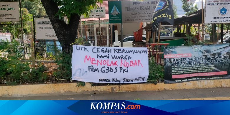 Spanduk Tolak Nobar G30S/PKI Juga Muncul di Menteng, Ini Penjelasan Kapolsek - Vimarsana News