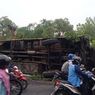 Bus Jurusan Bojonegoro-Surabaya Terguling, 1 Orang Tewas, 5 Penumpang Terluka