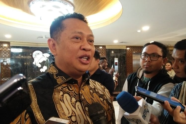 Ketua DPR RI Bambang Soesatyo di Kompleks Parlemen, Senayan, Jakarta, Senin (5/8/2019).