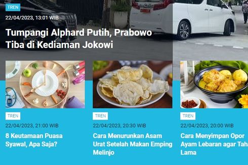 [POPULER TREN] Momen Prabowo Tiba di Kediaman Jokowi | Jawaban Ucapan Minal Aidin Wal Faizin