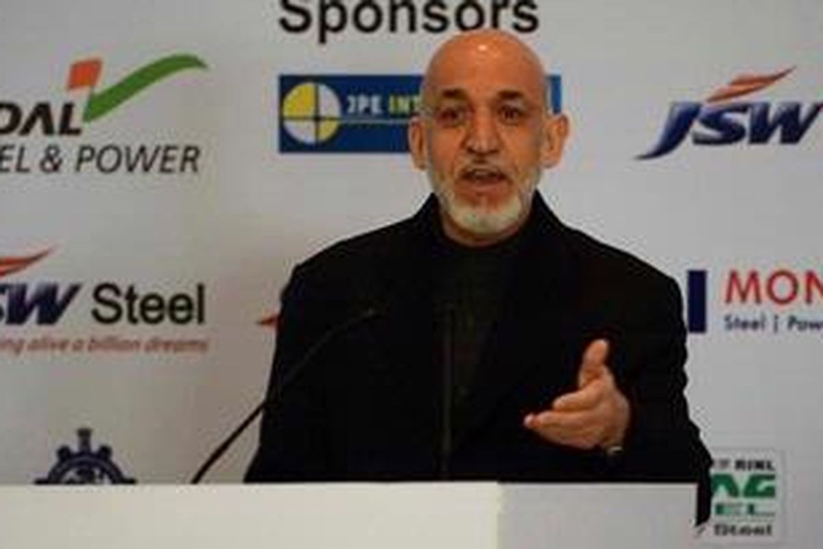 Presiden Afganistan, Hamid Karzai.