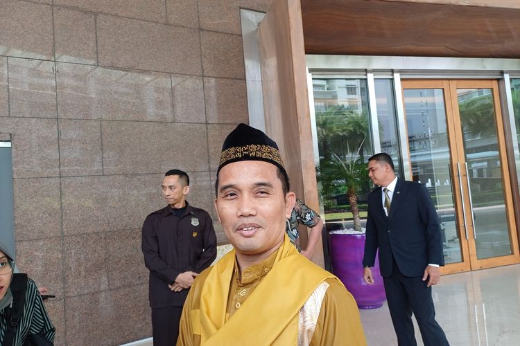 Ustad Maulana di Hotel Raffles, Kuningan, Jakarta Selata, Jumat (10/5/2024).