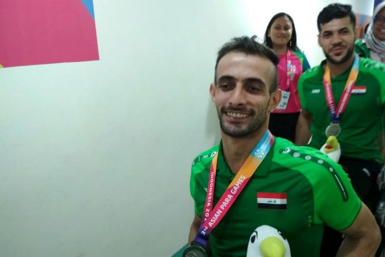Ali Ammar, atlet anggar kursi roda Irak untuk Asian Para Games 2018.
