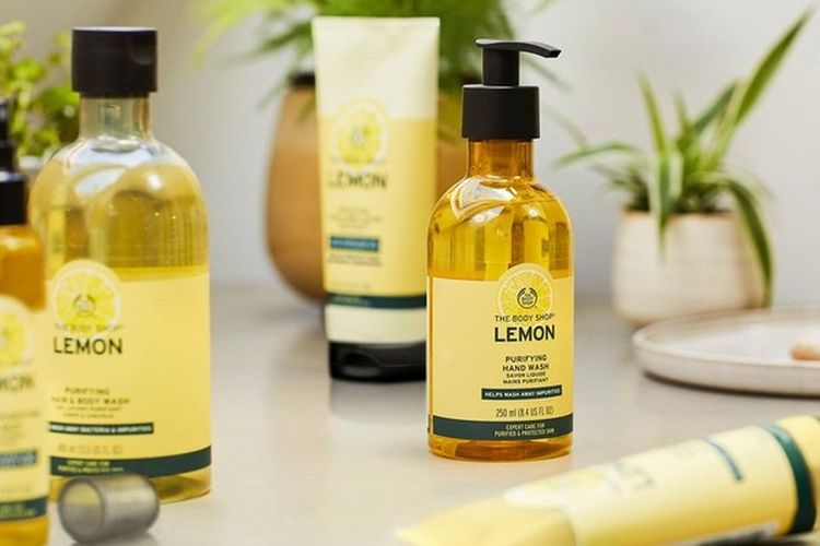 Rangkaian produk lemon dari The Body Shop