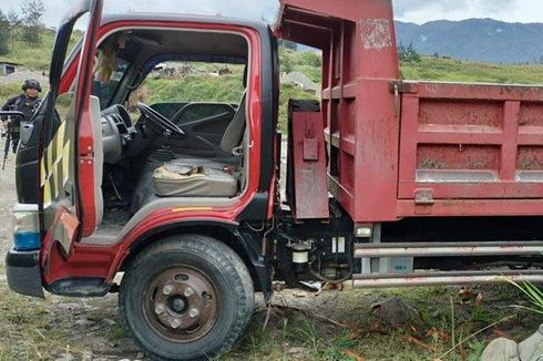 Terdengar Rentetan Tembakan KKB, Polisi Hanya Temukan Truk Kosong, Kondisi Sopir Belum Diketahui