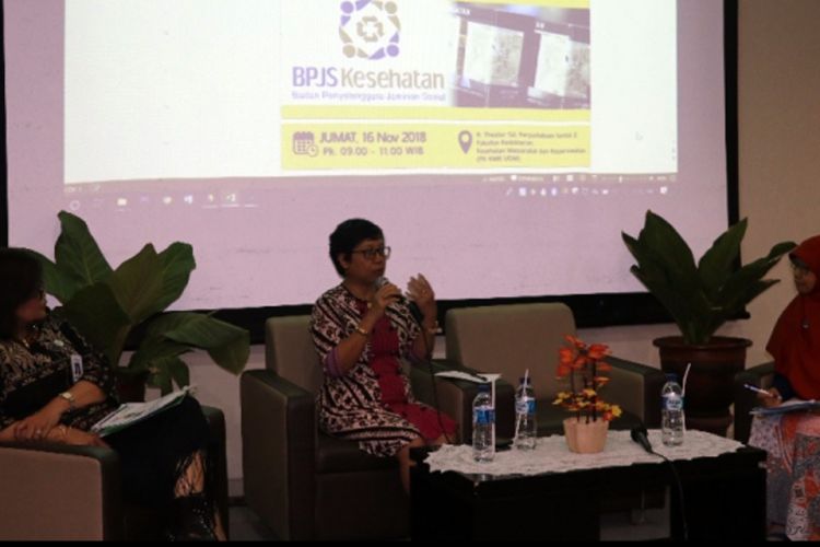 UGM menggelar talkshow Tembakau dan BPJS Kesehatan di FKKMK UGM, Yogyakarta,  Jum?at (16/11/2018).