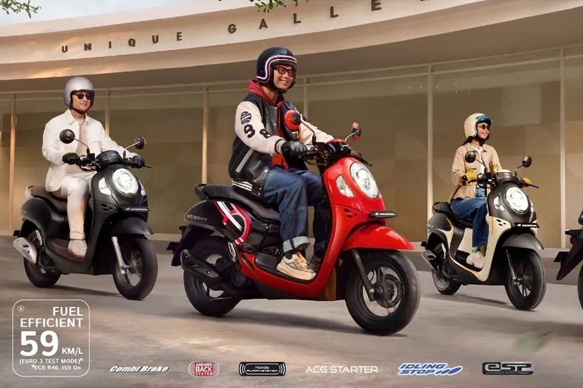 PT Astra Honda Motor meluncurkan New Honda Scoopy di IMOS 2023